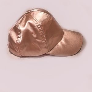 pink satin baseball cap